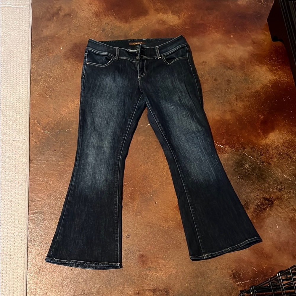 The Limited Dark Blue Flare Jeans